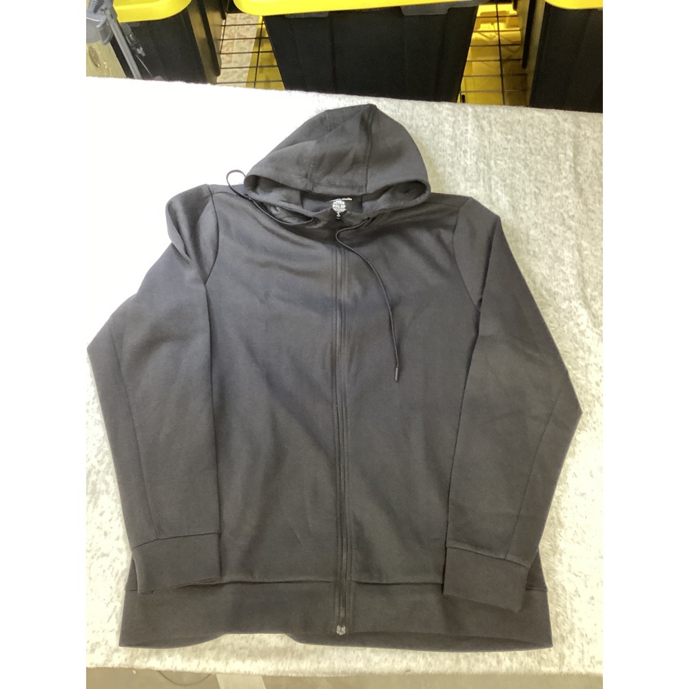 Members Mark Mens Active Full Zip Hoodie Black Medium CS3536
